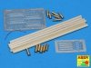 Aber 16052 Barrel cleaning rods with brackets for Tiger II (1:16)